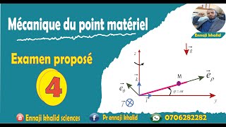 Examen proposé mécanique du point 4 [upl. by Astraea]