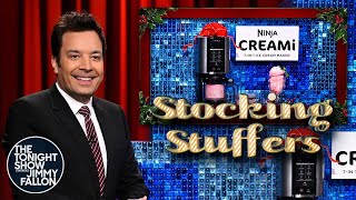 Tonight Show Stocking Stuffers 2024 Ninja CREAMi  The Tonight Show Starring Jimmy Fallon [upl. by Ellerret]