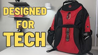 The Perfect Backpack for Your LAPTOP TABLET amp PHONE SwissGear 1900 [upl. by Ayhdiv466]