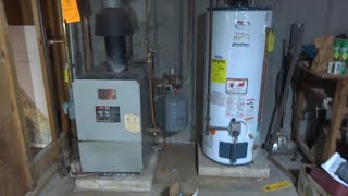 OLD GAS BOILER NOT HEATING HOME SERVICE CALL [upl. by Bentlee]