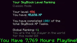 I Spent 7000 HOURS Beating Hypixel Skyblock [upl. by Tteragram]