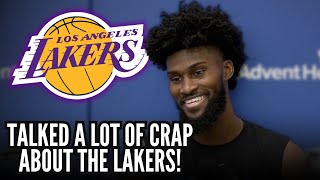 TRASH TALK Magic Player IGNITES PREGAME RIVALRY with Lakers  lakers news [upl. by Edasalof]