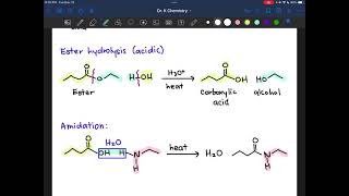 Reactions of Esters and Amides [upl. by Elnukeda871]