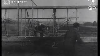 The Wright brothers first aeroplane flight 1903 [upl. by Licha]