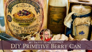 DIY Primitive Can Decor  Home Decorating Craft [upl. by Durwin829]