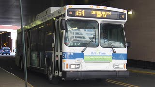 B54 bus announcements to Downtown BrooklynJay St Vianova screen [upl. by Miehar]