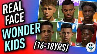 FIFA 21 REAL FACE WONDER KIDS 1618YRS [upl. by Ahsennek]