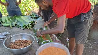 Traditional Sago dish for Balimo people Western Province [upl. by Avram]