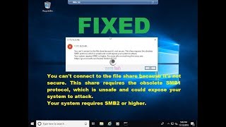 FIXED  You cant connect to the file share because it is not secure [upl. by Aihsinat]