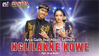 Niken Salindry Feat Arya Galih  Nglilakne Kowe  Dangdut Official Music Video [upl. by Naenej]