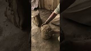 Process Of Making Piggy Bank With Mud romanclay [upl. by Jerol]