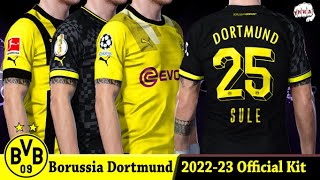 Borussia Dortmund complete kit 20222023  PES 2021  Sider [upl. by Judah]