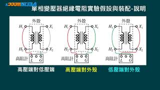 高中電工機械實習變壓器單相變壓器絕緣電阻實驗邱品逢 [upl. by Lalo]