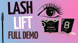 Lash LiftFull Demo lashlift [upl. by Hakeber]