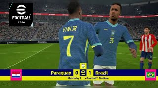 Paraguay vs Brazil match highlights  Copa America 2024  Vinicius Jr scores copaamericausa2024 [upl. by Ayardna]