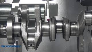 VDF Boehringer VDF 221 CT Crankshaft turning OP19  OP110 [upl. by Clementius]