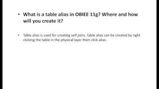 OBIEE Interview Questions and Answers Top 10 [upl. by Encratis]