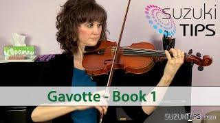 Gavotte  Suzuki Violin Book Learning Tips [upl. by Nodnil]