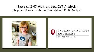 CH03 Exercise 347 Multiproduct CVP Analysis [upl. by Ramah504]