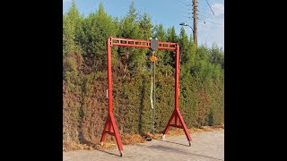 Extreme Gantry Crane DIY Portable 6 [upl. by Heer]