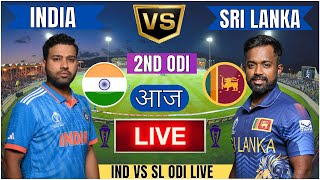 Live IND Vs SL Match Score  Live Cricket Match Today IND vs SL 2nd Odi live 1st innings livescore [upl. by Marks921]