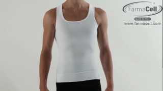 Canotta uomo modellante  Compression tank for man  Art418 Farmacell Man [upl. by Errised697]