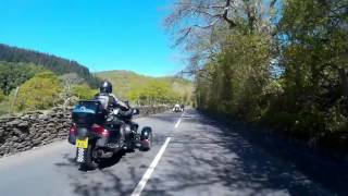 GoldWings amp Spyders enjoying Spring sunshine in Snowdonia Wales [upl. by Nnailuj51]