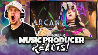 Music Producer REACTS to Arcane Season 2  Official Trailer [upl. by Tsai965]