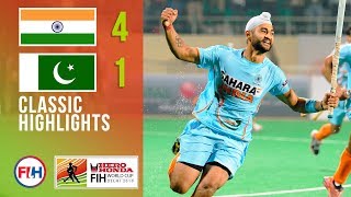 India v Pakistan  Mens Hockey World Cup 2010  Classic Highlights [upl. by Aikaj]