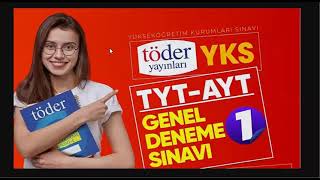 TÖDER TYT AYT 1 DENEME SINAVI 1213 OCAK 2024  TÖDER TYT DENEME CEVAP ANAHTARI 2024 [upl. by Bellew]