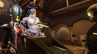 Widowmaker Falls for Zenyatta Overwatch [upl. by Nellad]