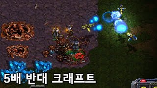 5배 느린T  5배 약한P  5배 비싼Z 유즈맵【5배 반대 크래프트】 [upl. by Herta388]