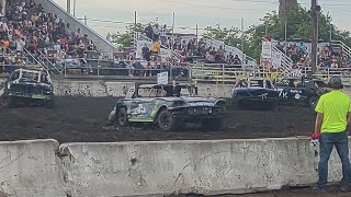 Colusa Demolition Derby 2023 Heat 2 DemolitionDerby SendIt Crash [upl. by Nilrev683]