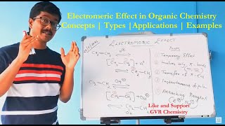 Electromeric Effects in Organic Chemistry English Class  Concepts Types  ApplicationsExamples [upl. by Htur339]