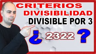 💥CRITERIOS DE DIVISIBILIDAD DEL 3 SÚPER FÁCIL 💥 Múltiplos y Divisores 💥 Primaria 25 [upl. by Collen]