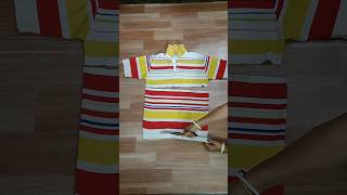 baby frock making  old tshirt reuse idea shorts diy craftideas tshirt reuse babydress [upl. by Noit]