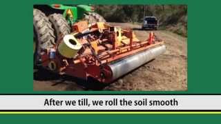 Planting Tall Fescue Seed with a Seedbed Preparer at SuperSods Hendersonville NC Sod Farm [upl. by Pollyanna]