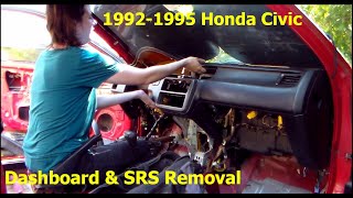 How to Remove the Dashboard on 199295 Honda Civic [upl. by Scarlett]