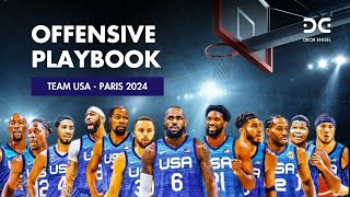 USA BASKETBALL  PARIS OLYMPICS 2024  OFFENSIVE PLAYBOOK [upl. by Carlock]