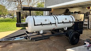 330 Gallon Offset Smoker Build Overview Short Cap Version [upl. by Lazare]