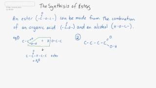 The Synthesis of Esters [upl. by Alecia]