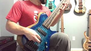 Kiesel Zeus Bass ZB6 Demo  Fingerstyle [upl. by Kcerred]