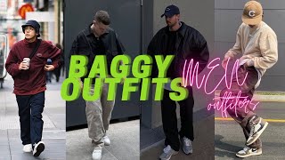 Baggy Outfit Ideas  Men Baggy Clothes Style Men Outfiters [upl. by Ahseat481]