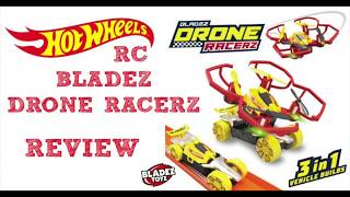 Hot Wheels RC Bladez Drone Racerz Review Age 8 [upl. by Sisxela]