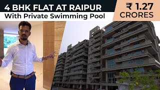 4 BHK Flat with Private Swimming Pool at Raipur  Wallfort Heights  Muktesh Realty [upl. by Feinstein]