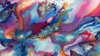 Acrylic Abstract Art Painting Ideas Fluid Paint Techniques Examples [upl. by Alta]