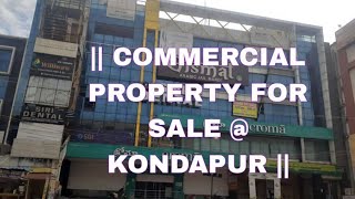 COMMERCIAL RENTAL INCOME PROPERTY  KONDAPUR [upl. by Edeline]