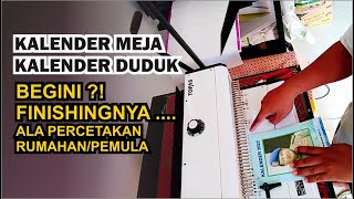 cara membuat kalender meja bagi pemula begini finishingnya [upl. by Cis]