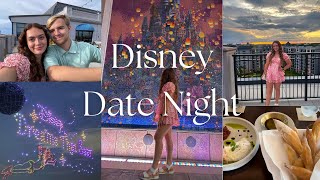 Disney Date Night at Topolino’s Terrace amp Disney Springs Dreams That Soar drone show [upl. by Coffin]