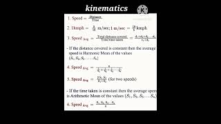 formula1 Important formulas of kinematics [upl. by Matthaeus]